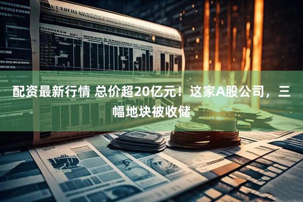配资最新行情 总价超20亿元！这家A股公司，三幅地块被收储