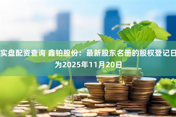 实盘配资查询 鑫铂股份：最新股东名册的股权登记日为2025年11月20日